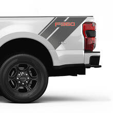 Ford F350 Bed Side Stripes Decal Kit Vinyl Sticker Set Side Graphics
 2