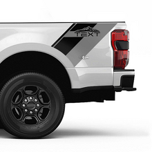 Mountains Bed Side Stripes Vinyl Decal Sticker Graphics for Musclecar F-350_2