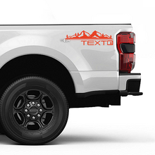 Mountains Trees Bed Side Stripes Decal Kit Vinyl Sticker Set Side Graphics for Musclecar F-350_3