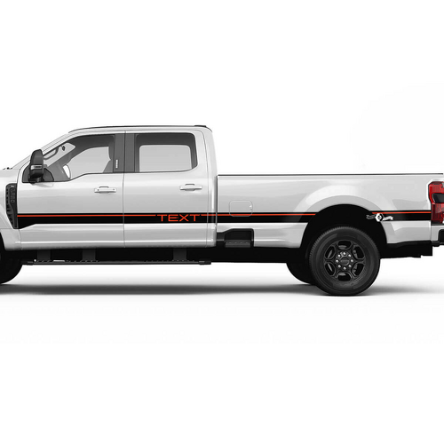 Side Stripes Decal Kit Vinyl Sticker Graphics for Musclecar F-350