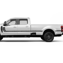 Topographic Map F350 Side Stripes Decal Kit Vinyl Sticker Graphics for Ford Trucks
 2