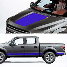 Side Rocker Panel and Hood Decal Graphic fit to Musclecar truck power truck Roush Package
 3