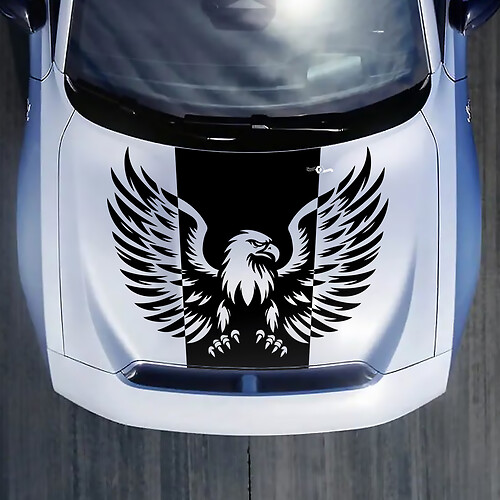 Hood Bald Eagle Decal Sticker for Dodge Charger Electric
