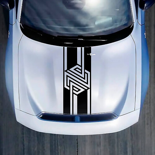 Hood Stripes Decal Sticker for Dodge Charger Electric
