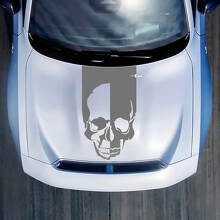 Hood Skull Stripe Decal Sticker for Dodge Charger Electric
 2