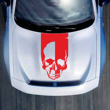 Hood Skull Stripe Decal Sticker for Dodge Charger Electric
 3