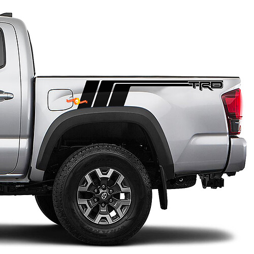 TRD Rear Side Stripes Vinyl Decal Sticker for Toyota Tacoma
