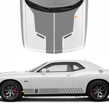 Hood Side Decals for Dodge Challenger Cobra Kai Style Vinyl Racing Decal Sticker
 2