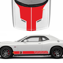 Hood Side Decals for Dodge Challenger Cobra Kai Style Vinyl Racing Decal Sticker
 3