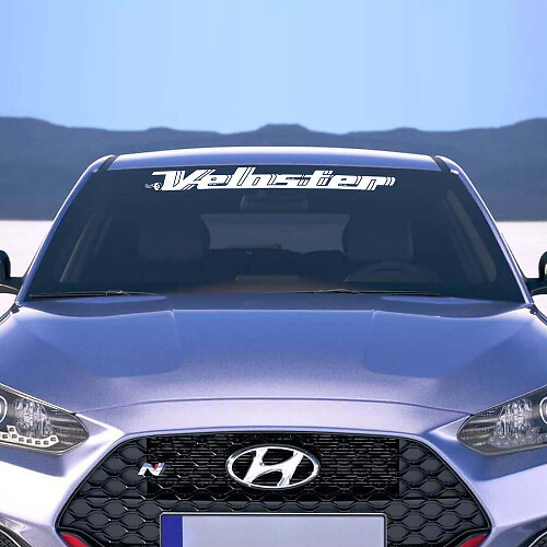 Brand Lettering Windscreen Decal Sticker for Hyundai Veloster