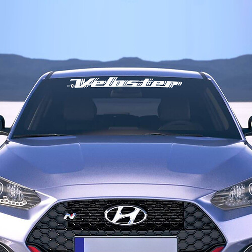 Windshield Decals Sticker for Hyundai Veloster 2
 1