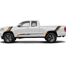 Toyota Tacoma Vintage Stripes Topographic Map Side Hood Tailgate decals Stickers
 2