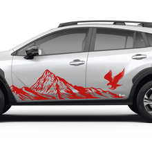 Side Doors Landscape Mountains Eagle Vinyl Decal - Graphic Sticker universal fit Suba
 2