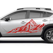 Side Doors Landscape Mountains Vinyl Decal - Graphic Sticker universal fit Suba
 2