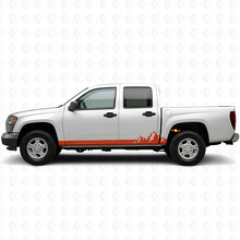 Mountain Range Door & Rocker Panel Vinyl Stripes for Chevrolet Colorado 1st Gen 2004-2012_4