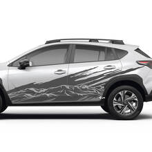 Side Doors Landscape Mountains Splash Vinyl Decal - Graphic Sticker universal fit Suba
 3