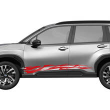 Side Rocker Panel Stripes Vinyl Decal - Graphic Sticker universal fit Suba Forester
 3