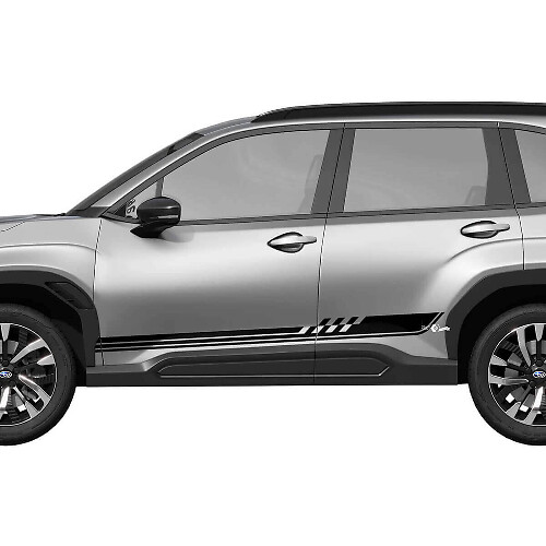 Decorated Side Stripes Vinyl Decal Kit for Subaru Forester