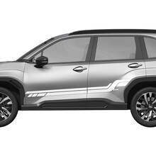 Side Doors Rocker Panel Racing Stripes Vinyl Decal Graphic Sticker 3 for Subaru 2