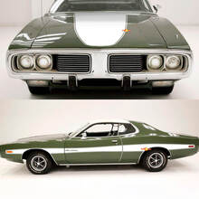 1973-74 Charger Side Accent Stripe Hood Kit Vinyl Decals Stickers
 2