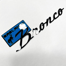 Bronco Badlands Fender Badges Tailgate Emblem 3D Badge Black vs Blue
 2