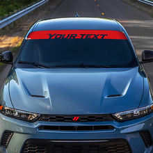 Custom Lettering Windshield Stripe Vinyl Decal For Dodge Hornet_3