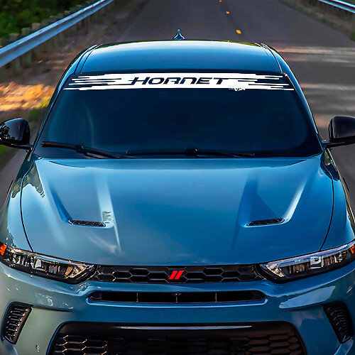 Windshield Stripe Banner Decal Sticker - Custom Vinyl Graphics fit to Dodge Hornet 2
