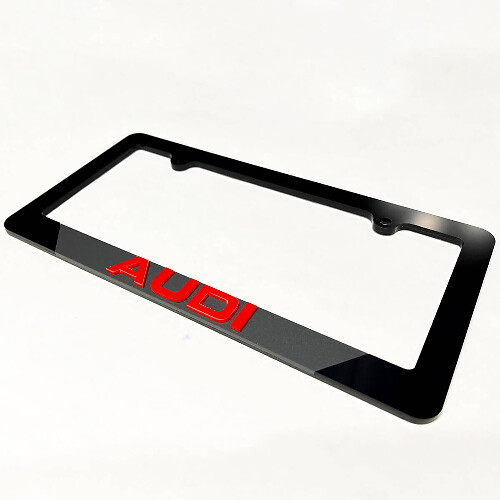 Vehicle License Plate Covers Frames Decor for Audi
