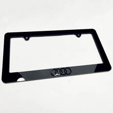 Rings Logo Vehicle Licence Plate Covers Frames Decor 2 for Audi 2