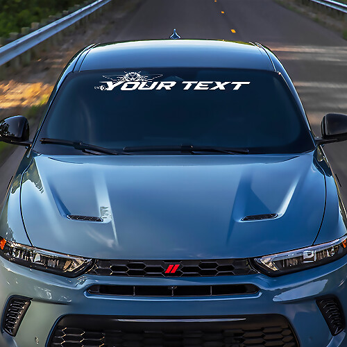 Hornet Custom Lettering Windshield Vinyl Decal for Dodge Hornet