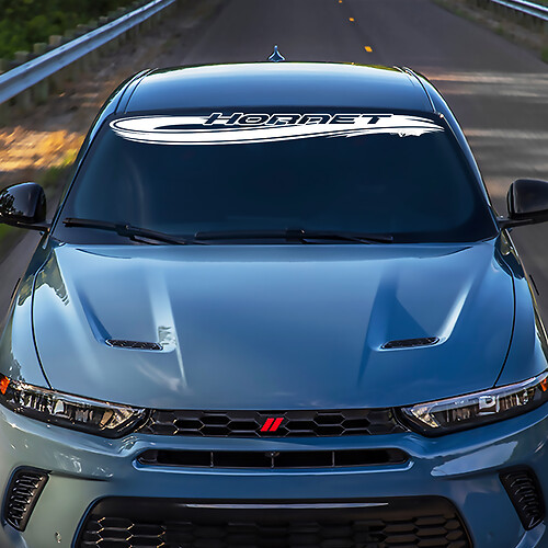 Hornet Wave Windshield Stripe Banner Decal Sticker - Custom Vinyl Graphics fit to Dodge Hornet
