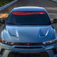 Custom Lettering Wave Style Windshield Vinyl Decal for Dodge Hornet_3
