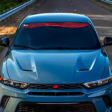 Wave Windshield Stripe Banner Decal Sticker - Custom Vinyl Graphics fit to Dodge Hornet
 3