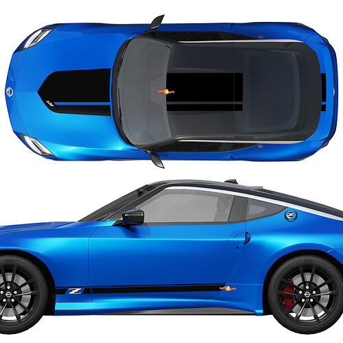 Nissan Nismo Z Heritage Edition Hood Side Sticker Decal Vinyl Graphic Kit
