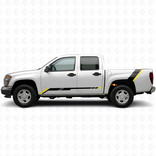 Rising Accent Door & Bedside Vinyl Stripes for Chevrolet Colorado 1st Gen 2004-2012