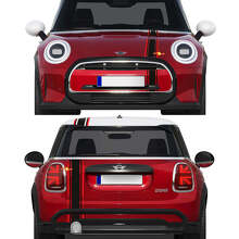 AC Schnitzer Style Hood Roof Side Stripes Vinyl Decal Kit For MINI Cooper _2
