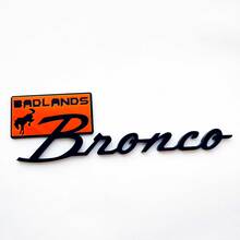 Bronco Badlands Fender Badges Tailgate Emblem 3D Badge Black vs Blue 1
 4