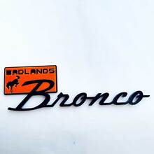 Bronco Badlands Fender Badges Tailgate Emblem 3D Badge Black vs Blue 1
 5