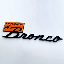 Bronco Badlands Fender Badges Tailgate Emblem 3D Badge Black vs Blue 1
 6
