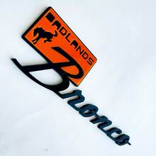 Bronco Badlands Fender Badges Tailgate Emblem 3D Badge Black vs Blue 1
 7
