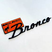 Bronco Badlands Fender Badges Tailgate Emblem 3D Badge Black vs Blue 1
 8