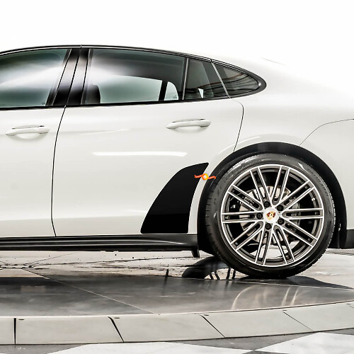 Rear Fender Rock Guard Decals Stone Guard Film Replacement Stickers fit Porsche Panamera
