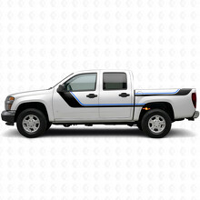 Sweeping Upper Accent Door & Bedside Vinyl Stripes for Chevrolet Colorado 1st Gen 2004-2012_3