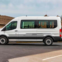 Ford Transit Custom Text Vinyl Side Stripes Decals
 2