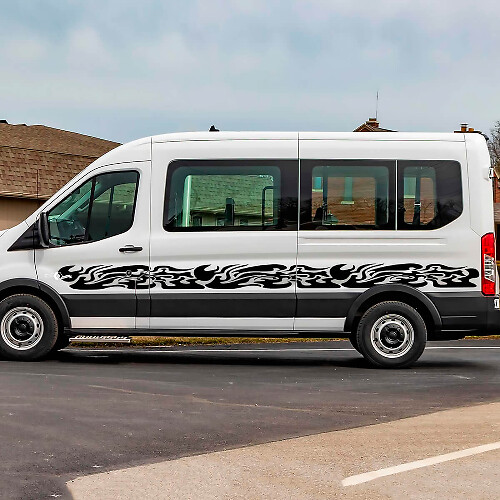Ford Transit Graphics Vinyl Side Stripes Decals Stickers
