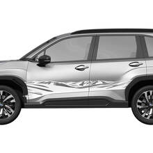 Mountains Side Doors Rocker Panel Racing Stripes Vinyl Decal - Graphic Sticker universal fit Suba 4
 2