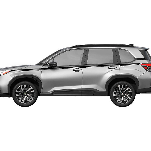 Dual Thin Side Stripes Vinyl Decal Kit for Subaru Forester_1