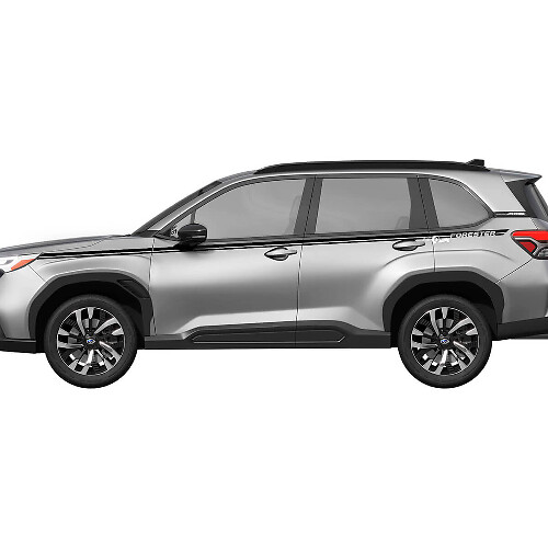 Side Doors Rocker Panel Racing Stripes Vinyl Decal - Graphic Sticker universal fit Suba Forester
