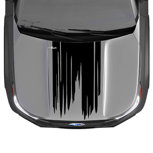 Grange Style Hood Vinyl Decal for Subaru Forester_1