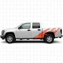 Jagged Door & Bedside Vinyl Stripes for Chevrolet Colorado 1st Gen 2004-2012_4